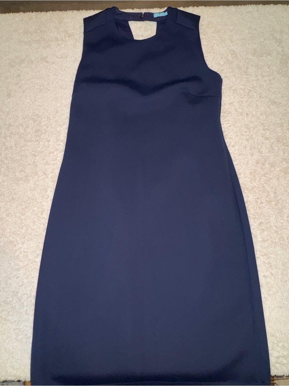 J. McLaughlin Sleeveless Navy Sheath Dress - size Large